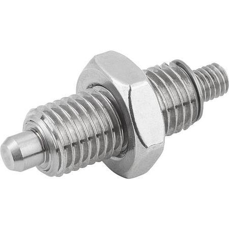 KIPP Indexing Plungers without collar, Style K, inch K0345.12206A5